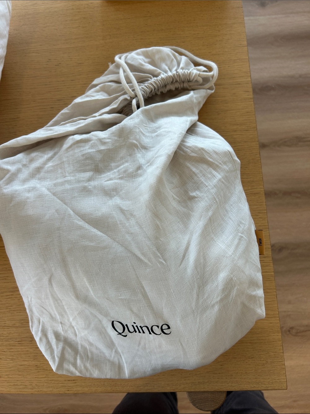 Quince sand duvet cover twin